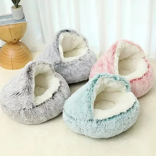 CozyNest Fluffy Doughnut Pet Bed